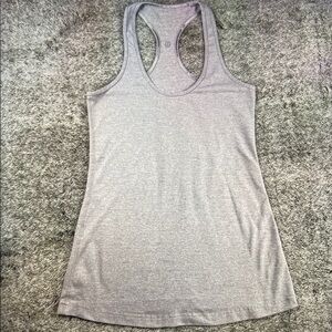 Lululemon Athletica Light Gray Tank Top